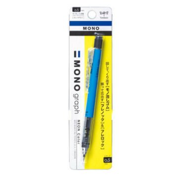Tombow Mono Graph Dusty Mekanik Kurşun Kalem 0.5mm Neon Mavi