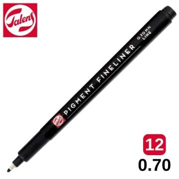 Talens Pigment Fineliner Teknik Çizim Kalemi 12 (0.70mm)