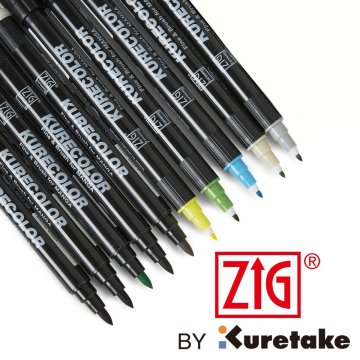 Zig Kurecolor Mangaka Fine&Brush Çift Taraflı Kalem CNKC-2200 No 229 Dark Pink