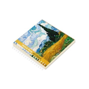 Van Gogh Eskiz Defteri 10x10cm 90gr 50yp Spiralli Wheat Field With Cypresses