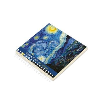 Van Gogh Eskiz Defteri 10x10cm 90gr 50yp Spiralli The Starry Night