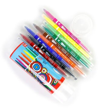 Stabilo Trio 2in1 Keçeli Kalem 10lu Tüp