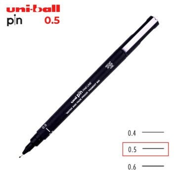 Uni Pin 200 Teknik Çizim Kalemi Kırmızı 0.5mm