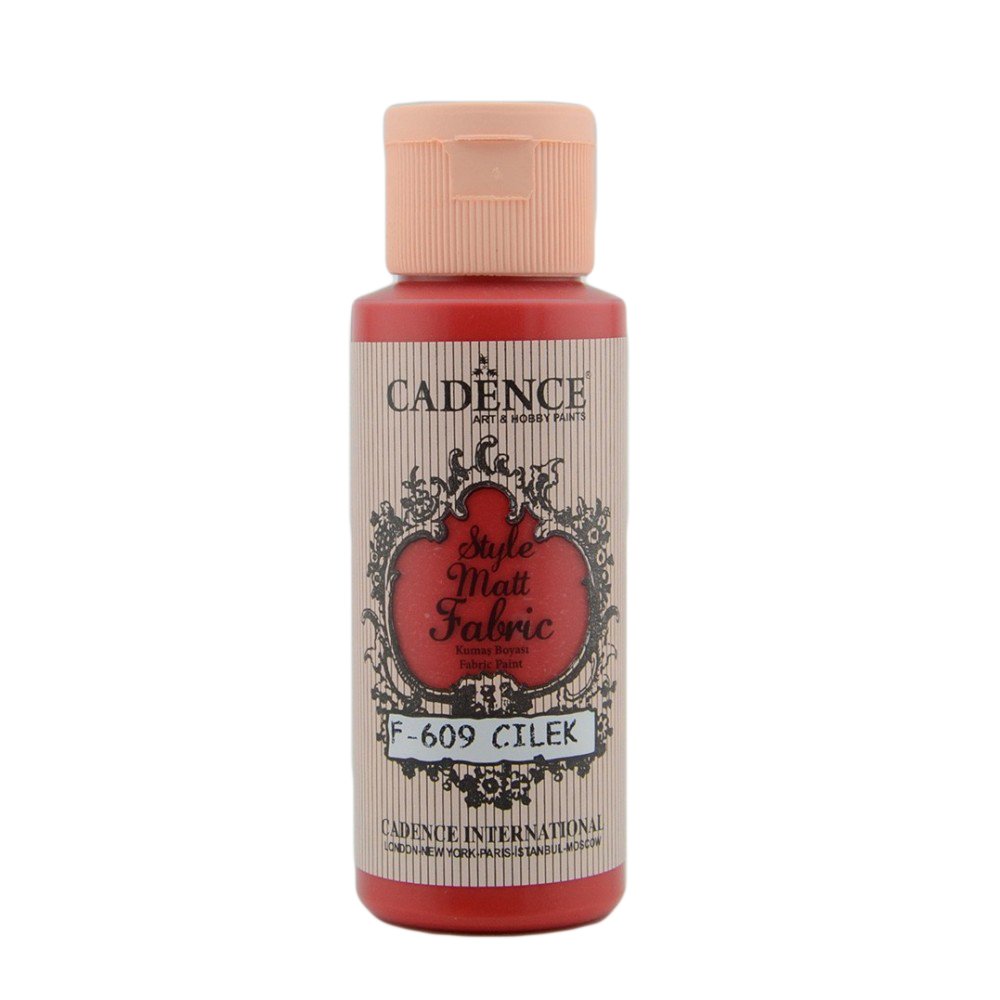 Cadence Style Matt Fabric Kumaş Boyası 59ml 609 Çilek
