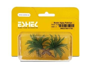 Eshel Maket Bodur Ağaç Palmiye 6cm 2li