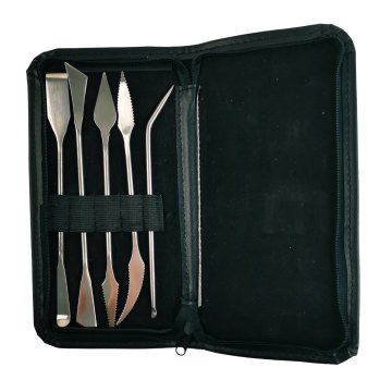 Art Design Çelik Seramik Modelaj Seti Çantalı 5li