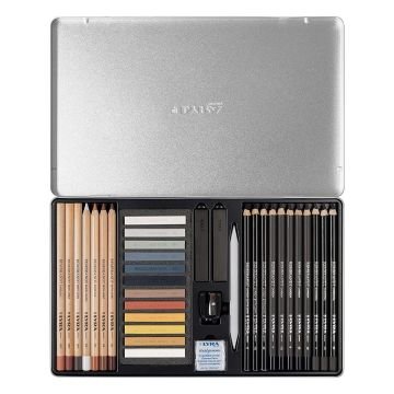 Lyra Rembrandt Sketching Eskiz Çizim Seti Metal Kutu 35 Parça