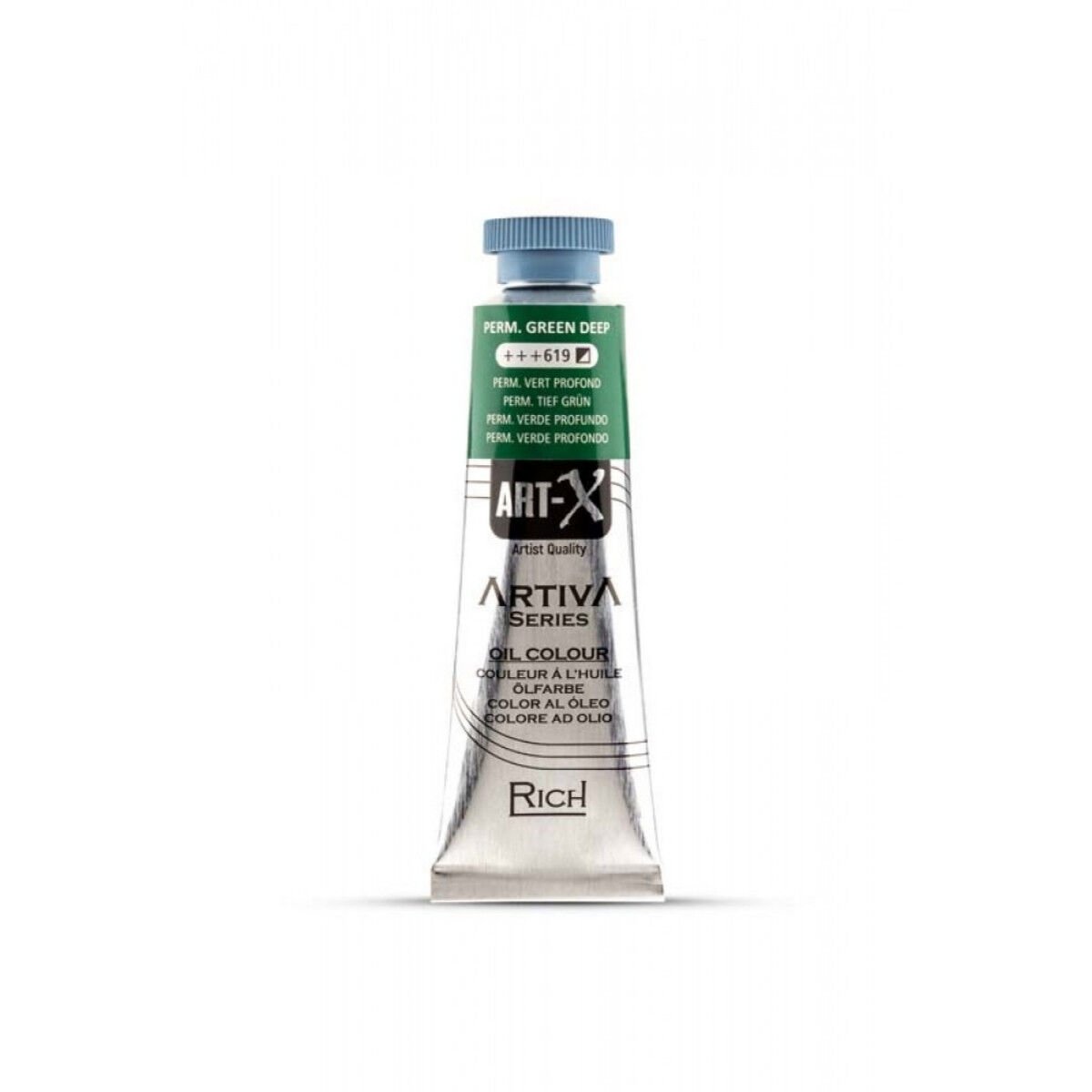 Art-X Artiva Yağlı Boya 37ml 619 Perm. Green Deep