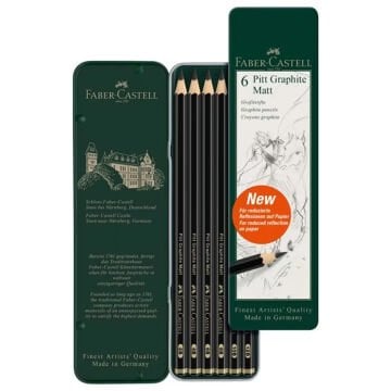 Faber Castell Pitt Matt Dereceli Kalem Seti 6lı