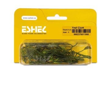 Eshel Maket Yeşil Çiçek 8cm 5li