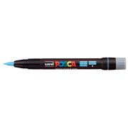 Uni Posca Marker Pcf-350 Brush 0.1-10 Mm Light Blue