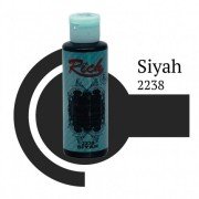 Rich Multi Surface Akrilik Boya 120ml 2238 Siyah