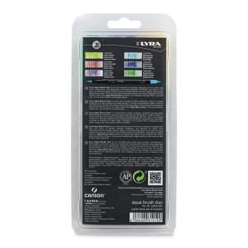 Lyra Aqua Brush Duo Çift Taraflı Fırça Uçlu Kalem 6lı Pastel