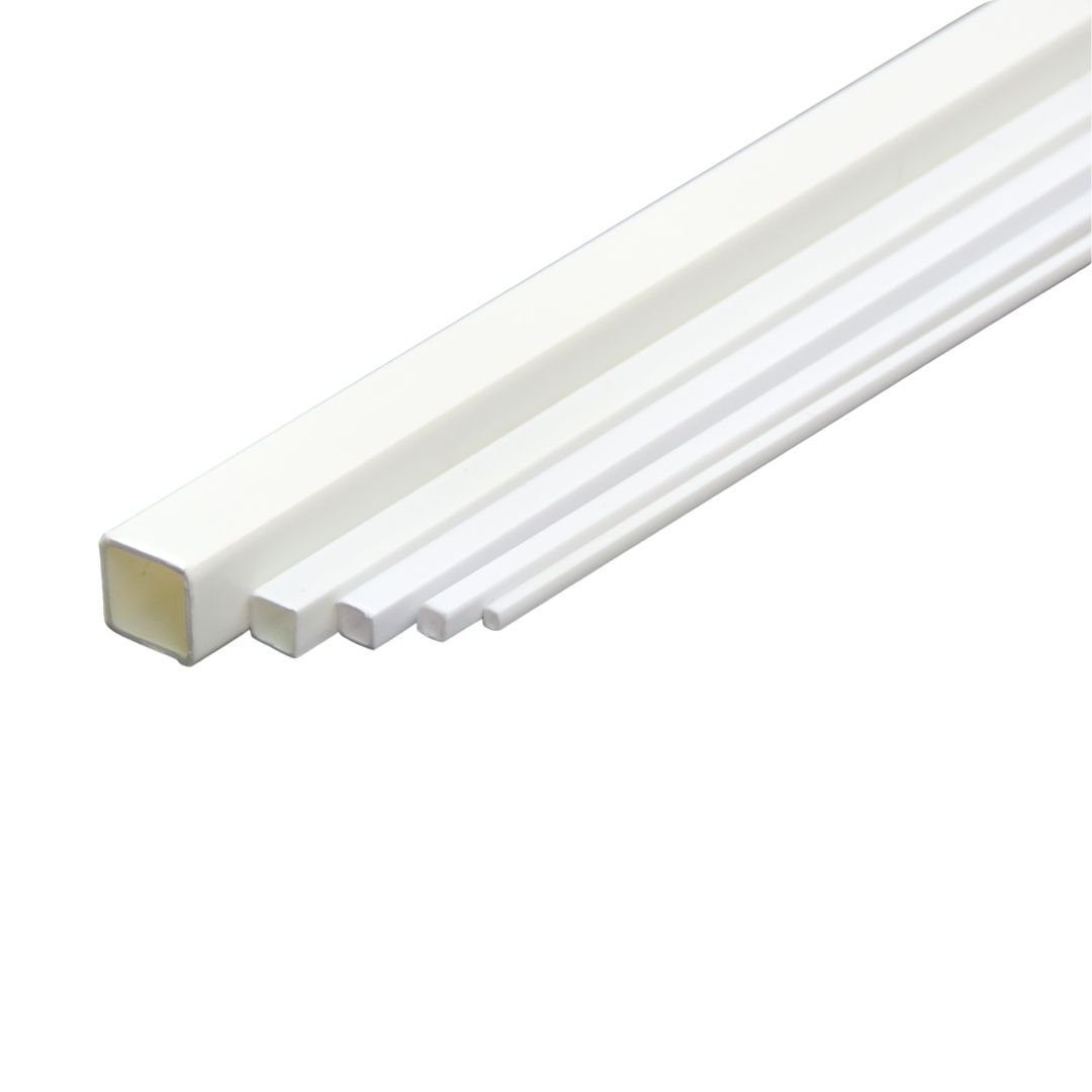 Art Elegant Plastik Kare Çıta İçi Boş 2x2mm 50cm 10lu