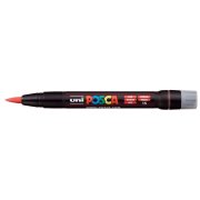 Uni Posca Marker Pcf-350 Brush 0.1-10 Mm Red
