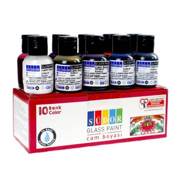 Südor Cam Boya Seti Solvent Bazlı 25ml 10lu