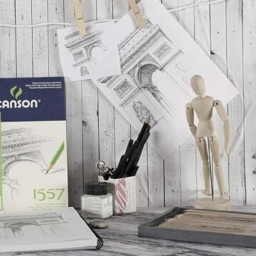 Canson 1557 Eskiz Çizim Defteri A5 180gr 20yp Spiralli