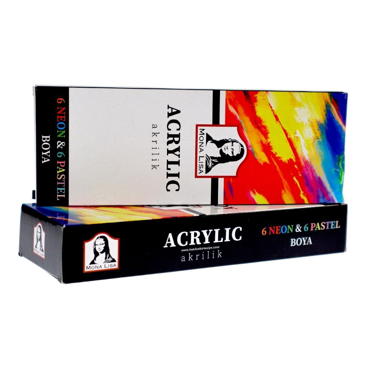 Mona Lisa Akrilik Boya Seti 12x22ml Neon + Pastel