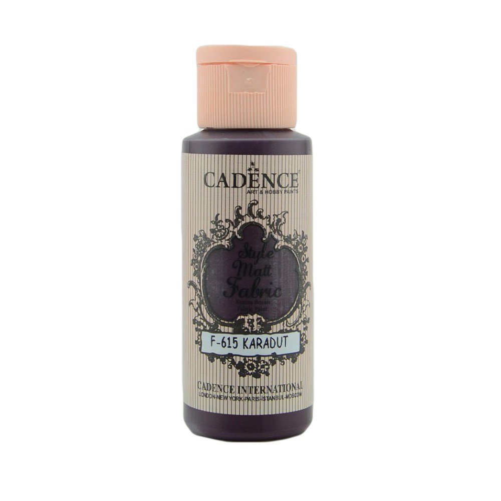 Cadence Style Matt Fabric Kumaş Boyası 59ml 615 Karadut