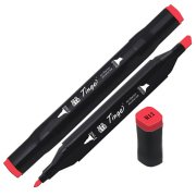 Tinge Twin Çift Uçlu Marker Kalemi R12 Coral Red