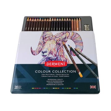 Derwent Colour Collection Boya Kalem Seti 24 Parça Metal Kutu