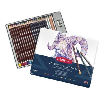 Derwent Colour Collection Boya Kalem Seti 24 Parça Metal Kutu