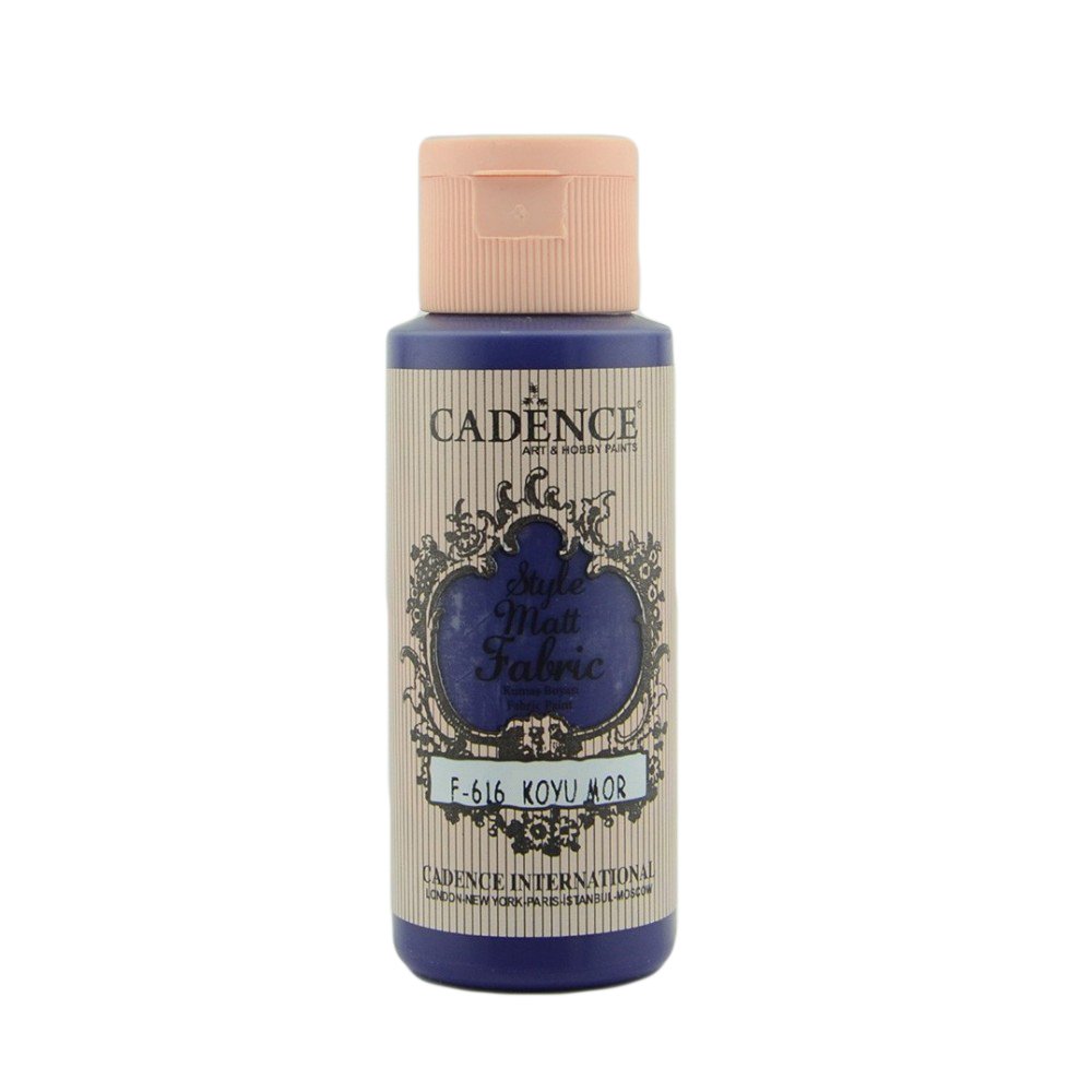 Cadence Style Matt Fabric Kumaş Boyası 59ml 616 Koyu Mor
