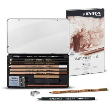 Lyra Rembrandt Sketching Çizim Seti Metal Kutu 11 Parça - 1.195,00
