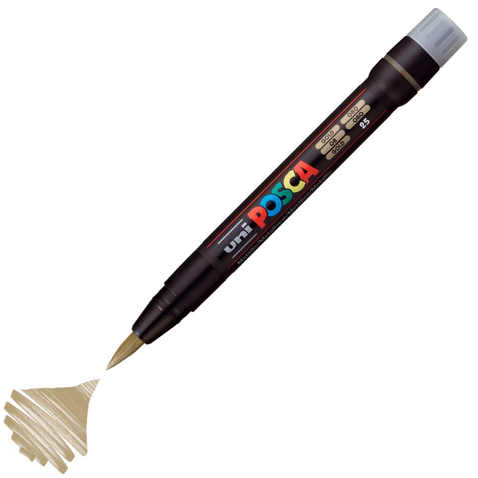 Uni Posca Marker Pcf-350 Brush 0.1-10 Mm Gold