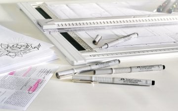Faber Castell Ecco Pigment Teknik Çizim Kalemi 4 lü