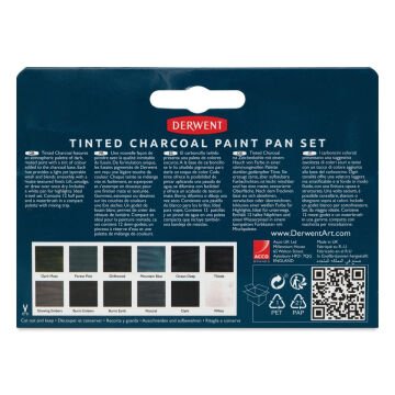 Derwent Kömür Mürekkep Tablet Sulu Boya Seti 12li