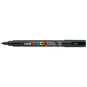 Uni Posca Marker Pc-3m Fine 0.9-1.3 Mm Black