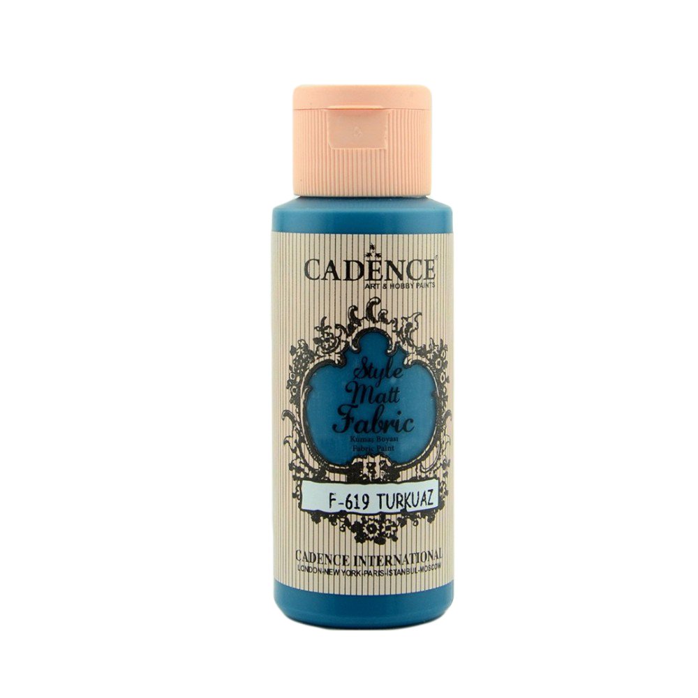 Cadence Style Matt Fabric Kumaş Boyası 59ml 619 Turkuaz