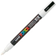 Uni Posca Marker Pc-3m Fine 0.9-1.3 Mm White