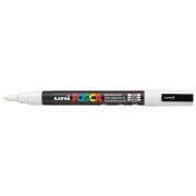 Uni Posca Marker Pc-3m Fine 0.9-1.3 Mm White