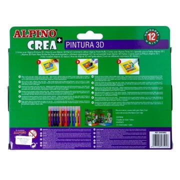 Alpino Crea Pintura 3D Boyama Seti 12li