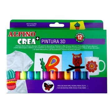 Alpino Crea Pintura 3D Boyama Seti 12li