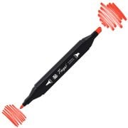 Tinge Twin Çift Uçlu Marker Kalemi R14 Vermillion