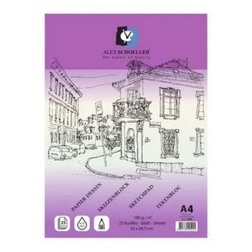 Alex Schoeller Eskiz Defteri 180gr A4 25yp ALX 1570