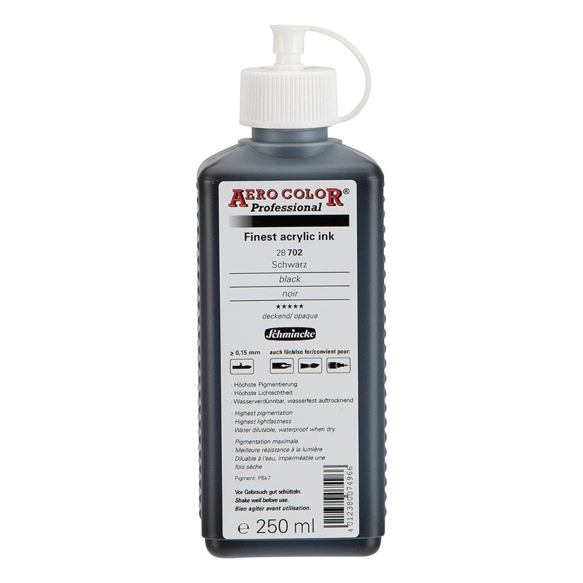 Schmincke Aero Color Akrilik Mürekkep 250ml 702 Black