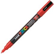 Uni Posca Marker Pc-3m Fine 0.9-1.3 Mm Red