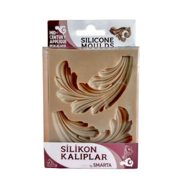 Smarta Silikon Kalıplar Ortaçağ Aplik 100x130x15mm