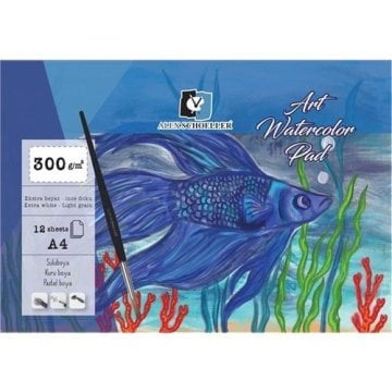 Alex Schoeller Art Suluboya Defteri 300gr A4 12 Yaprak ALX 0625