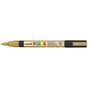 Uni Posca Marker Pc-3m Fine 0.9-1.3 Mm Gold