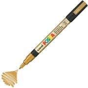Uni Posca Marker Pc-3m Fine 0.9-1.3 Mm Gold