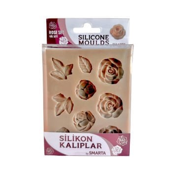 Smarta Silikon Kalıplar Gül Seti 100x130x15mm