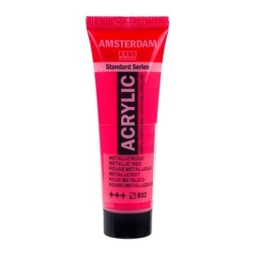 Amsterdam Akrilik Boya 120ml 832 Metallic Red