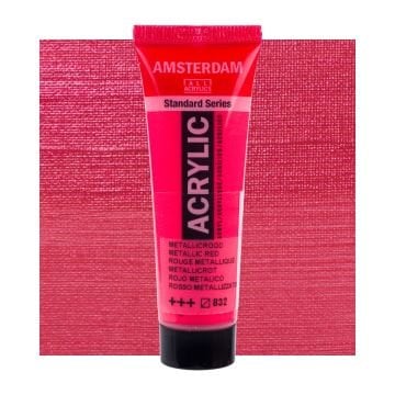 Amsterdam Akrilik Boya 120ml 832 Metallic Red