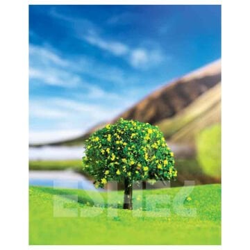 Eshel Maket Sarı Çiçekli Ağacı 7cm 2li