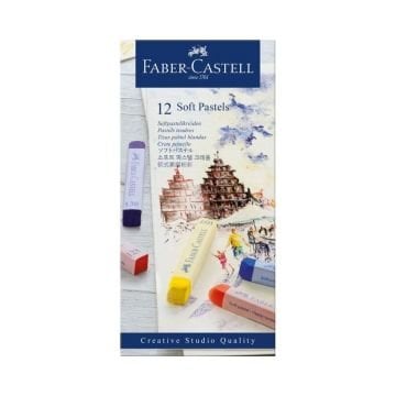 Faber Castell Mavi Kutu Soft Pastel Boya 12 Renk